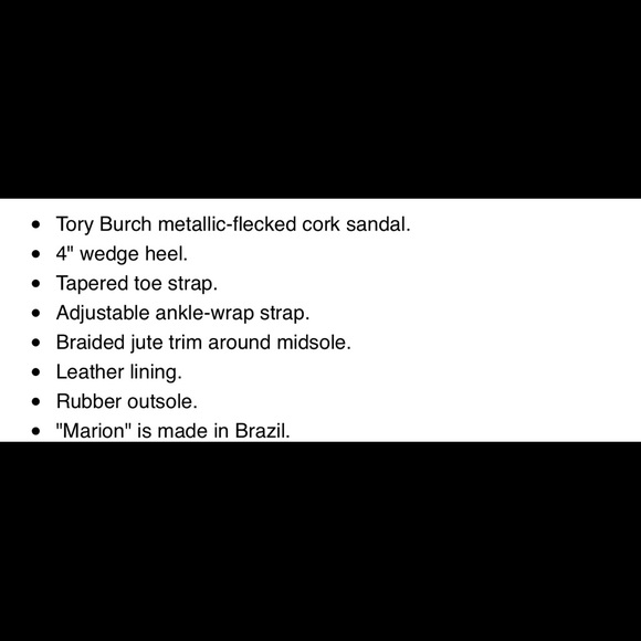 SOLD ON Ⓜ️!!! Tory Burch Cork Wedge Sandals - Picture 6 of 6